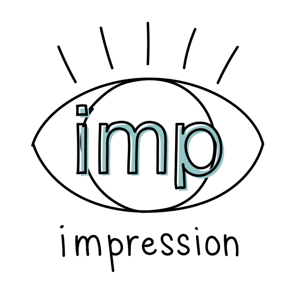 インプレッション(imp)のイラスト