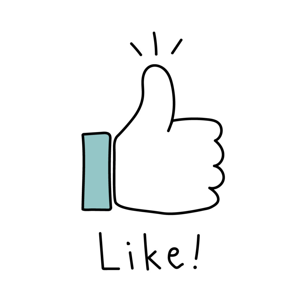 いいね！のイラスト