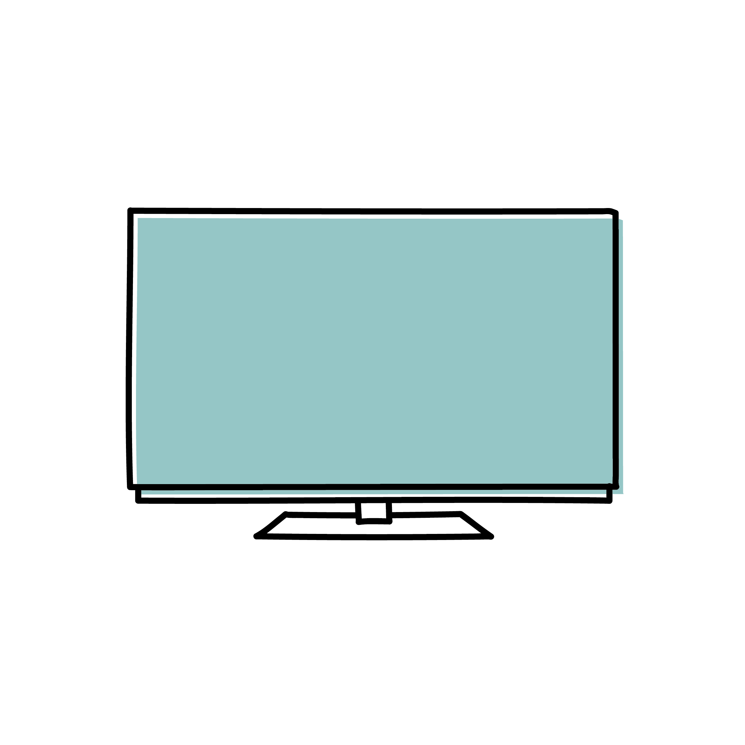 テレビのイラスト デジマイラスト デジタルマーケティング 広告業界のイラスト 無料dl 商用利用可