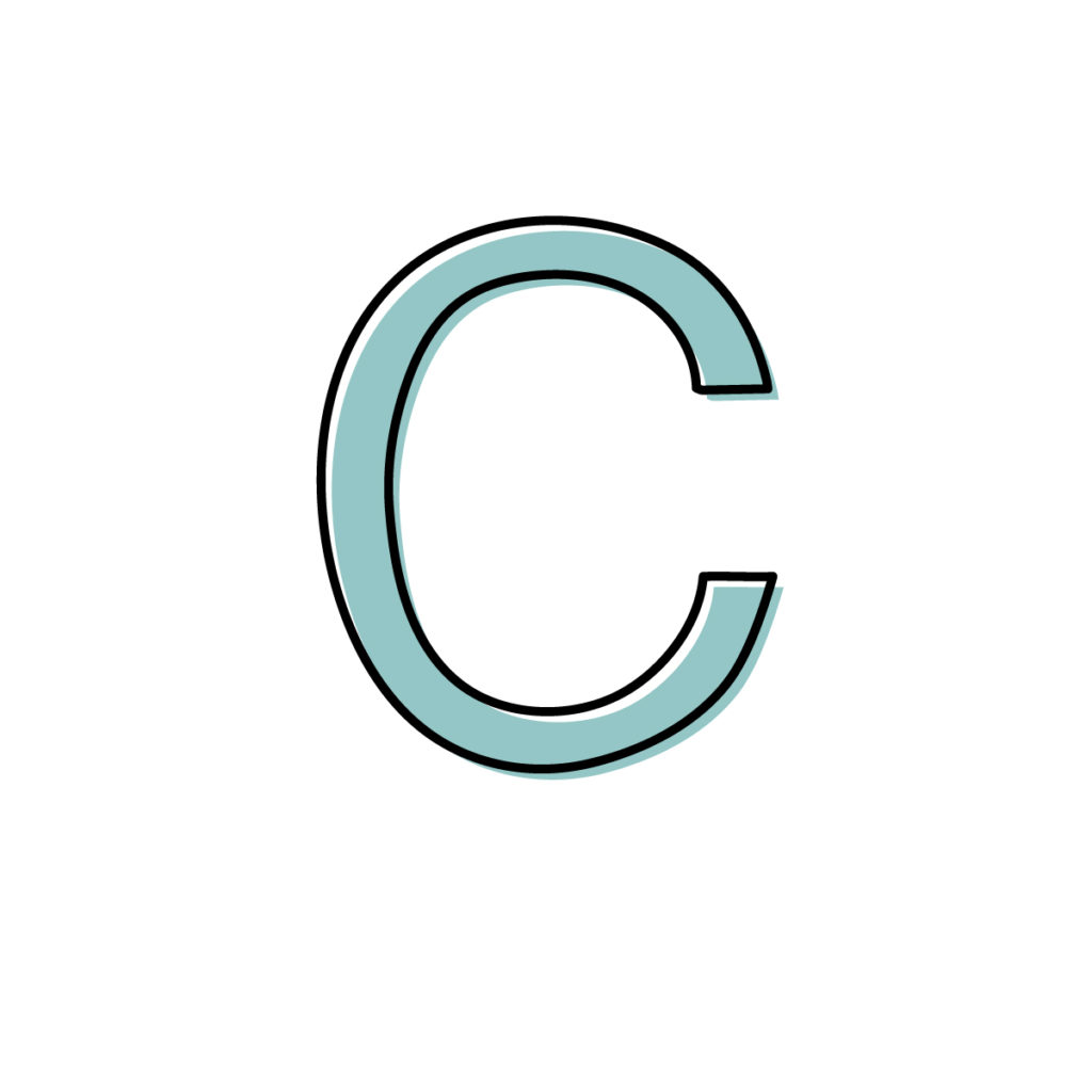 アルファベットのCのイラスト