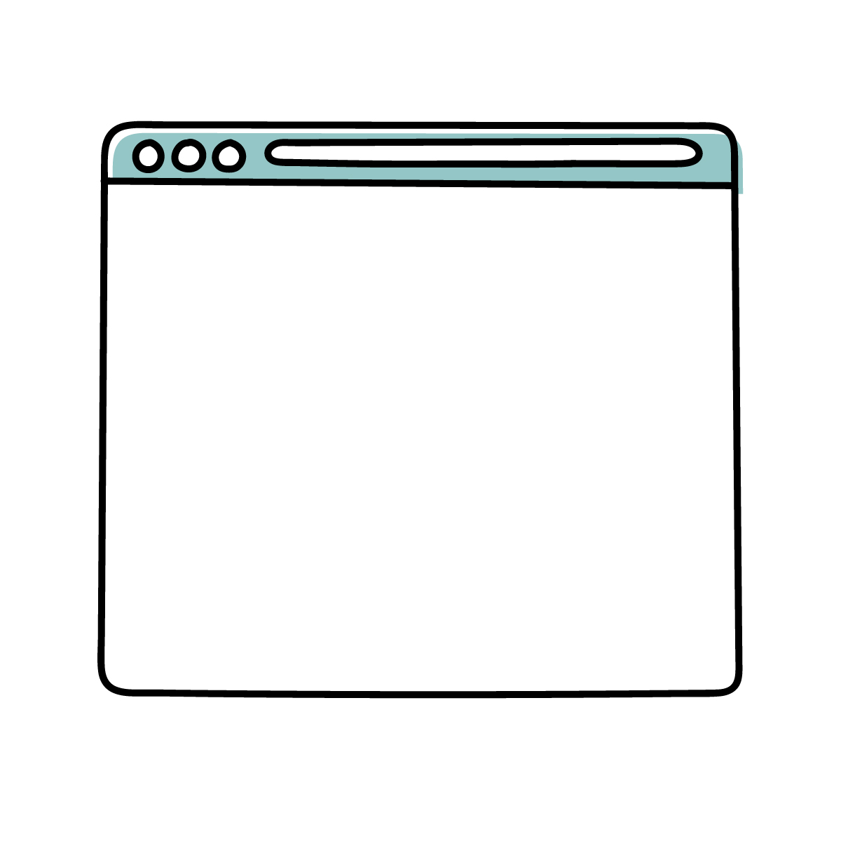 webブラウザのイラスト