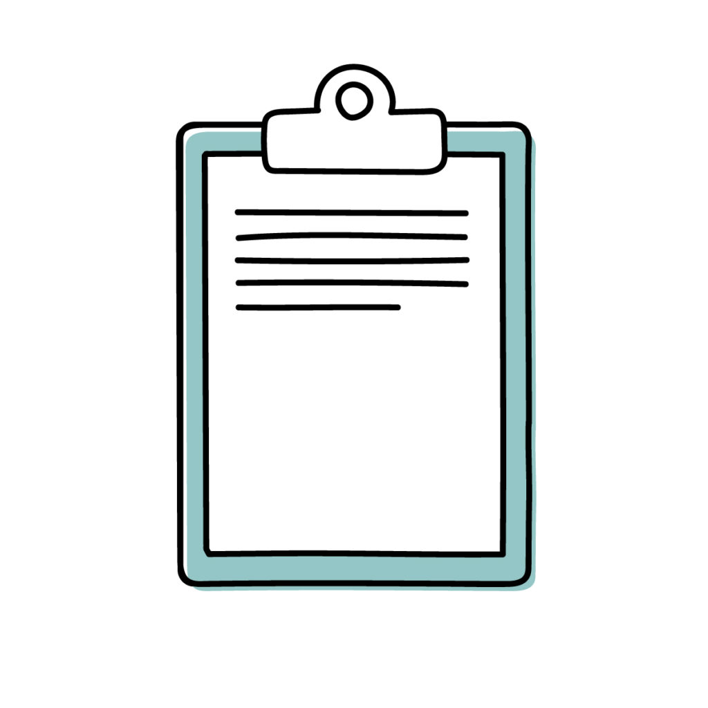 クリップボードのイラスト