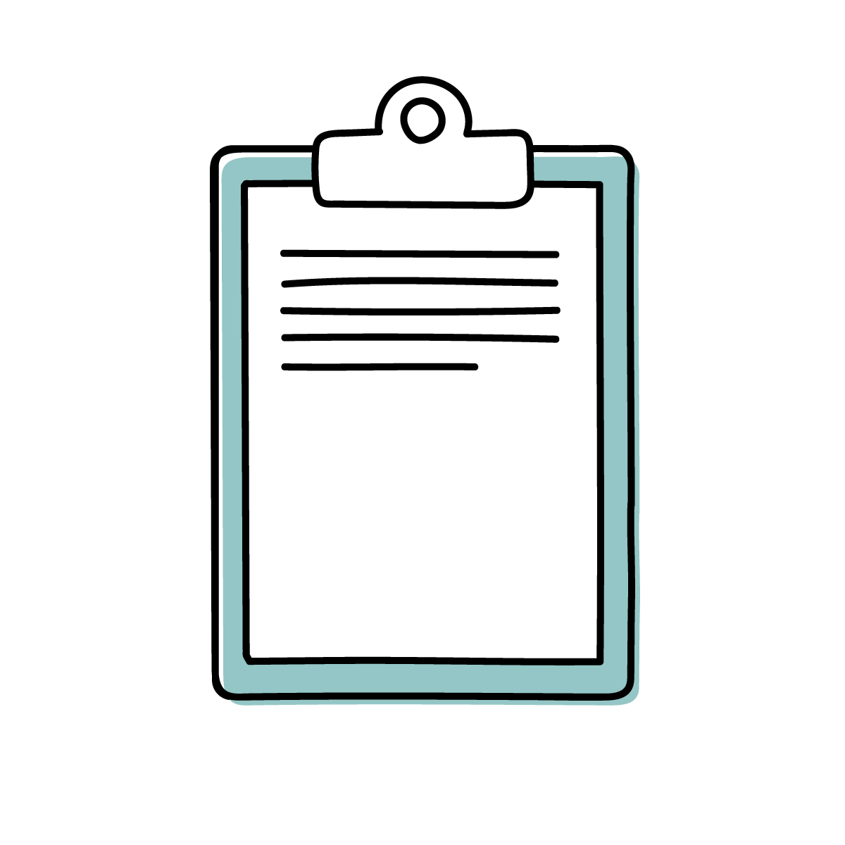 クリップボードのイラスト