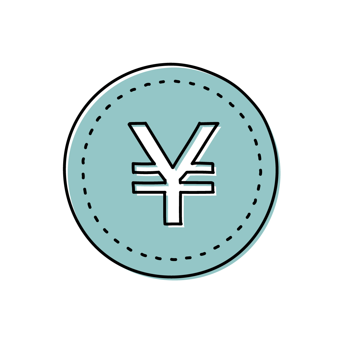 日本円のコインのイラスト