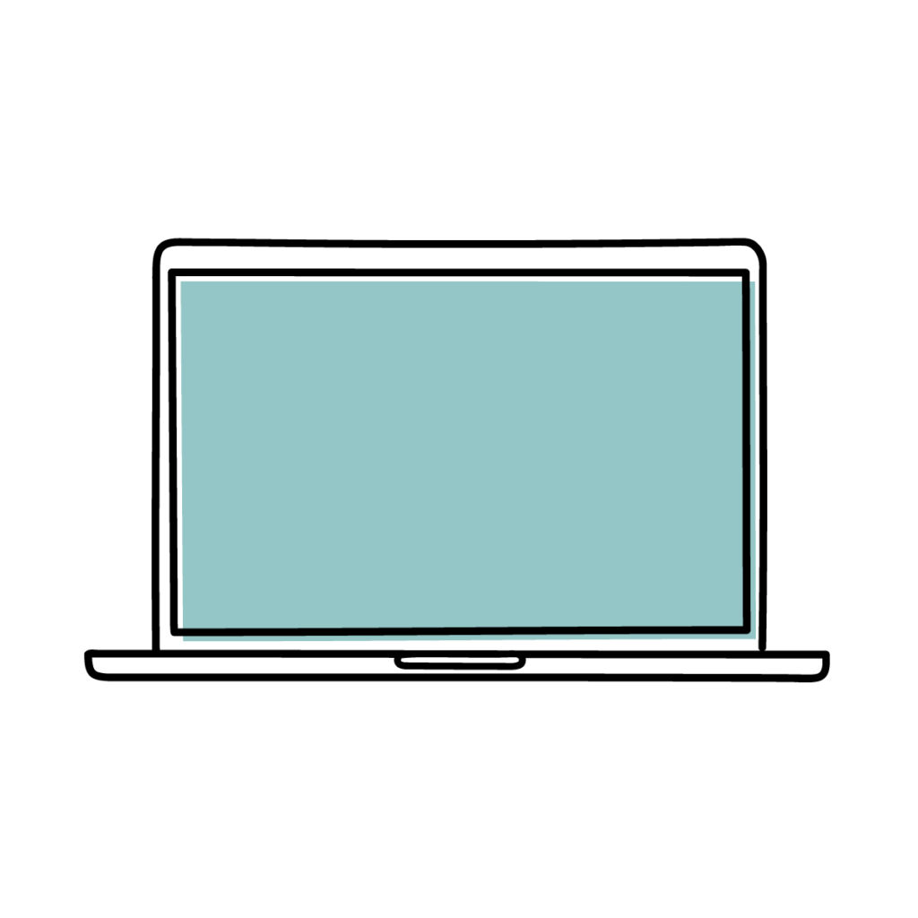 ノートパソコンのイラスト