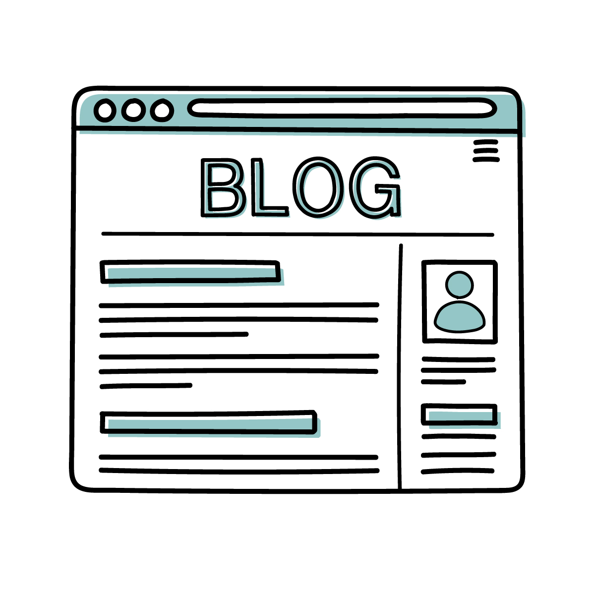 ブログサイトのイラスト