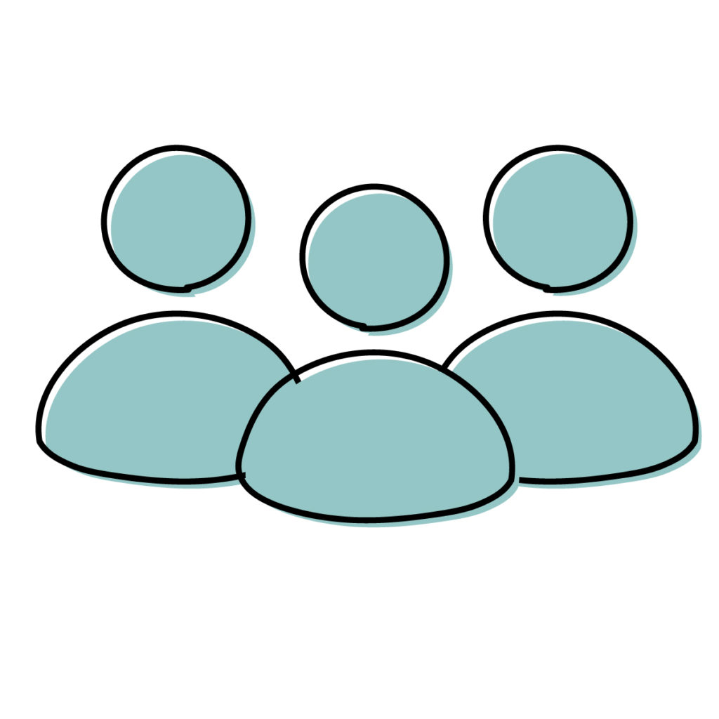 ユーザー群のイラスト