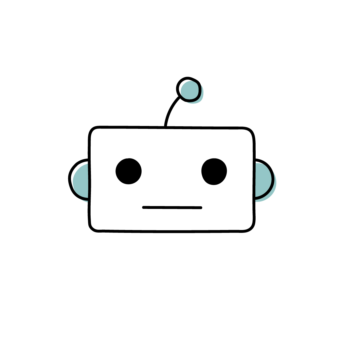 ロボットの顔のイラスト