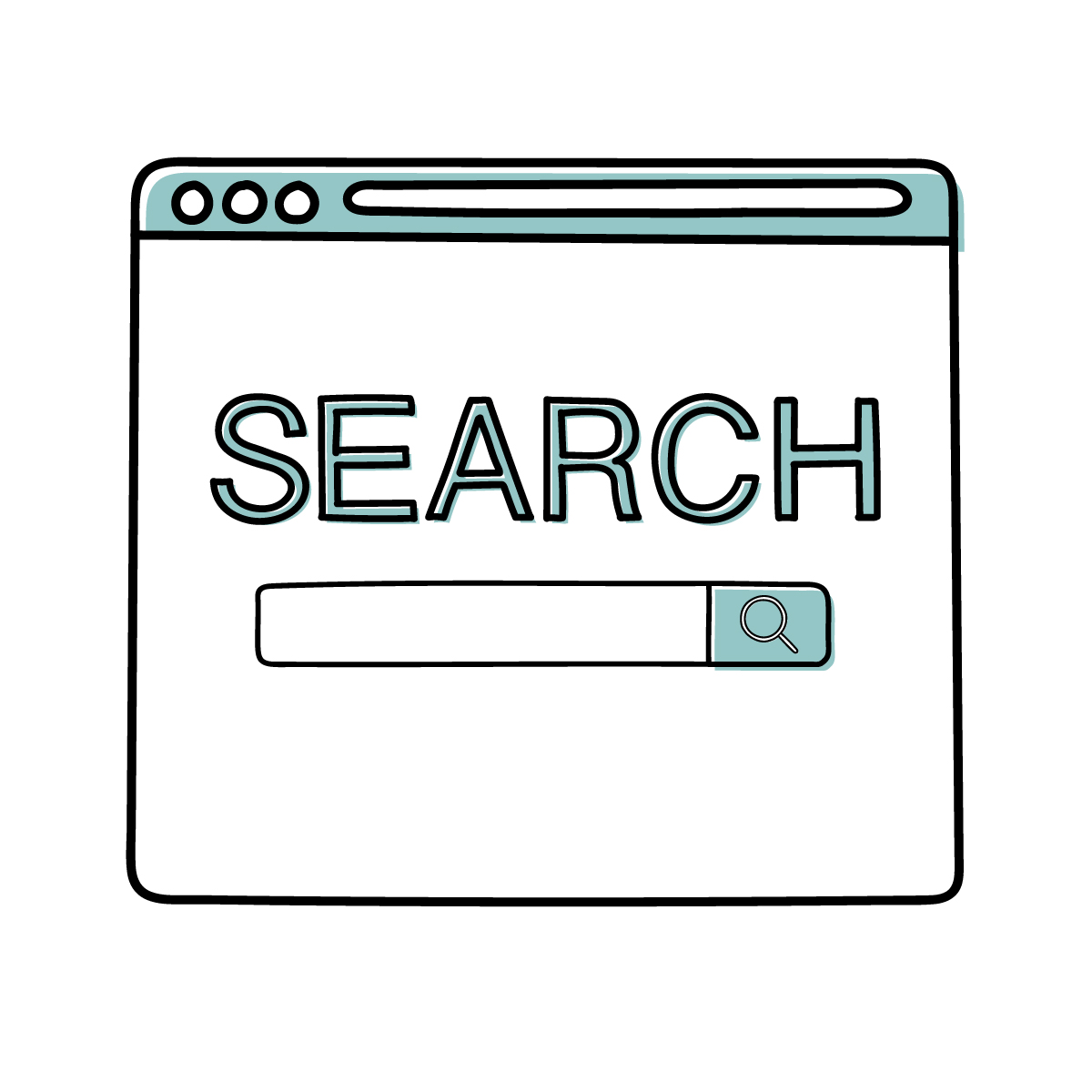 検索サイトのイラスト