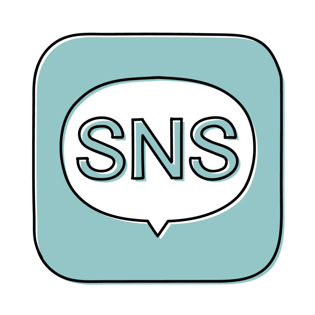 SNSアイコンのイラスト