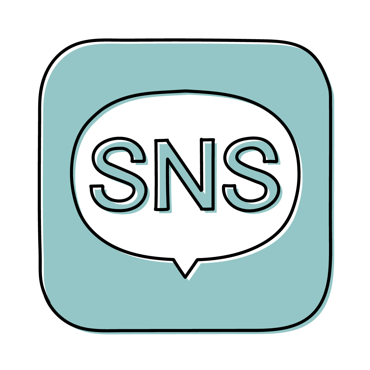 SNSアイコンのイラスト
