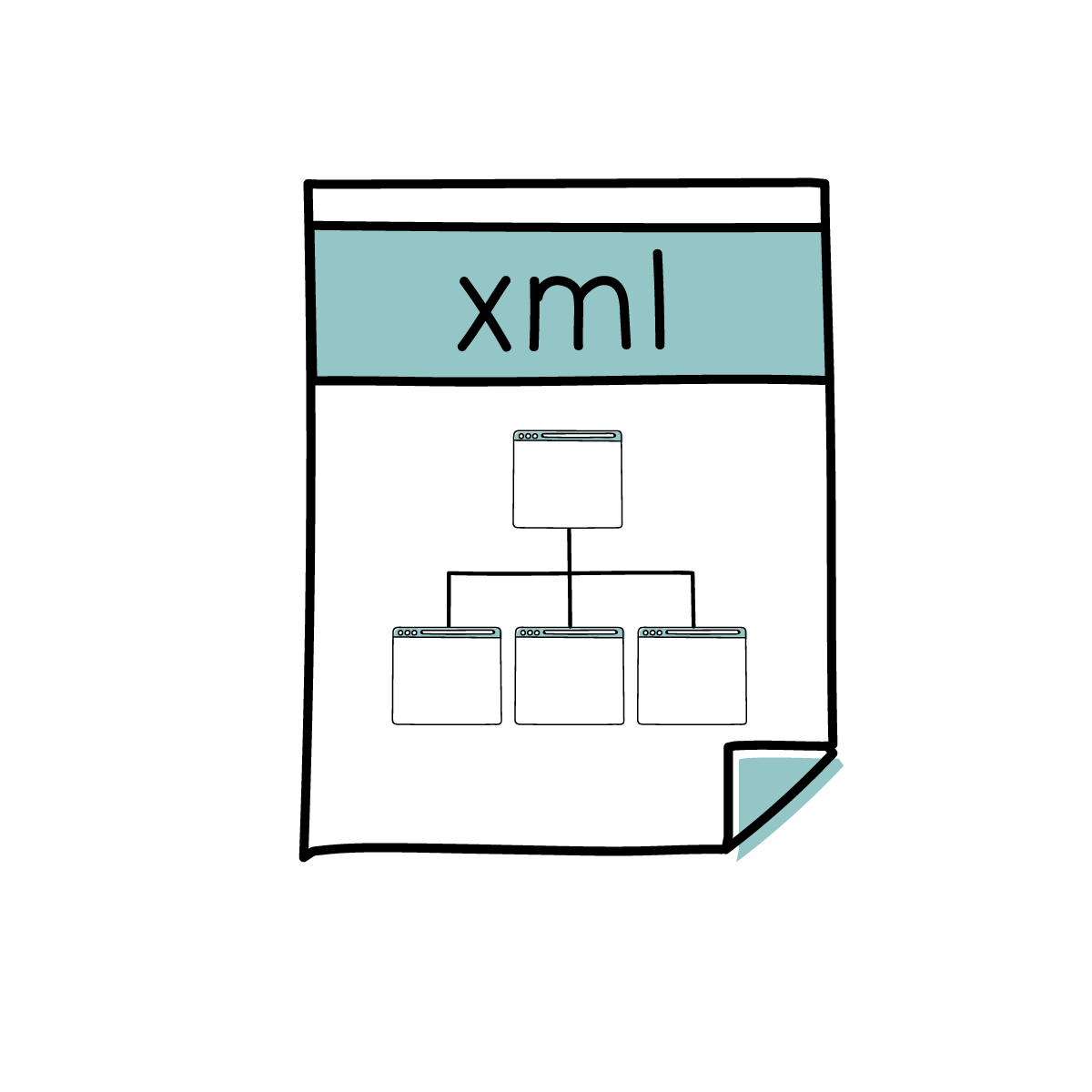 sitemap.xmlのイラスト