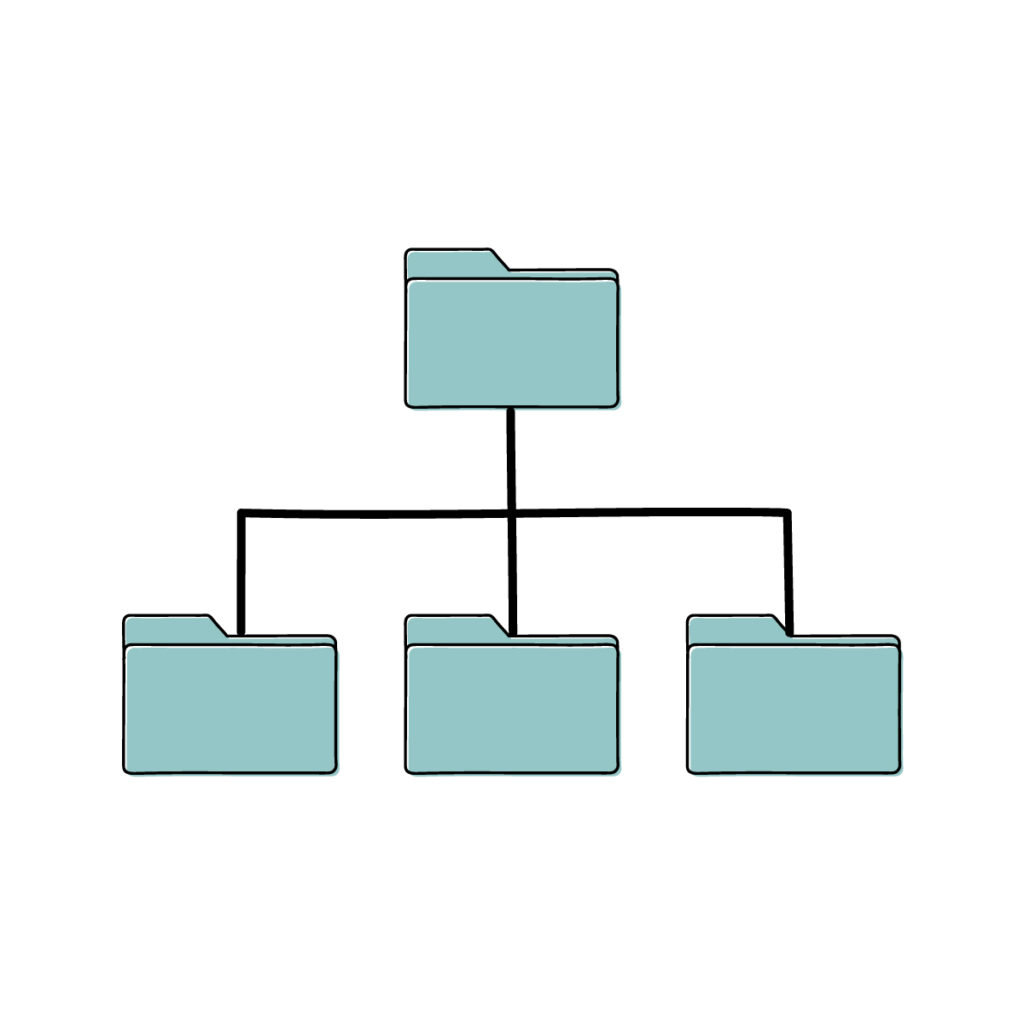 ディレクトリ構造のイラスト