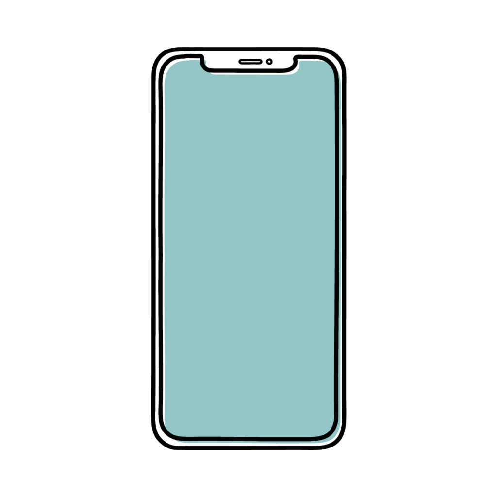 スマートフォン(スマホ)のイラスト