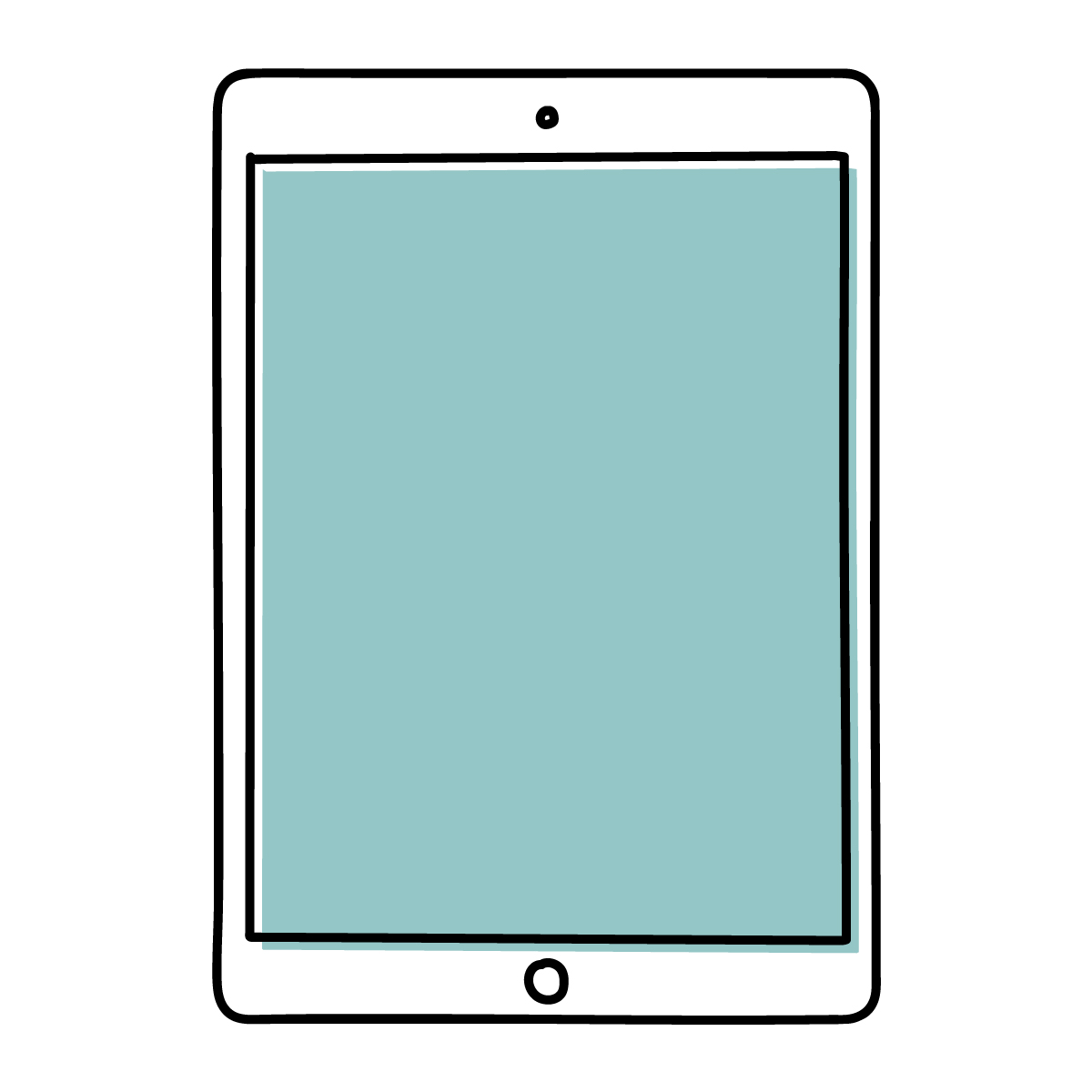 タブレットのイラスト