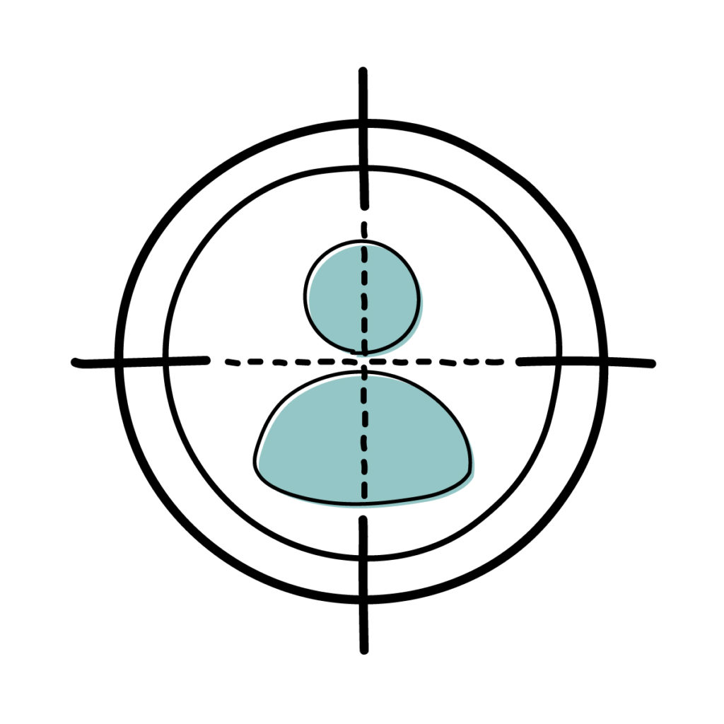 ターゲティングのイラスト