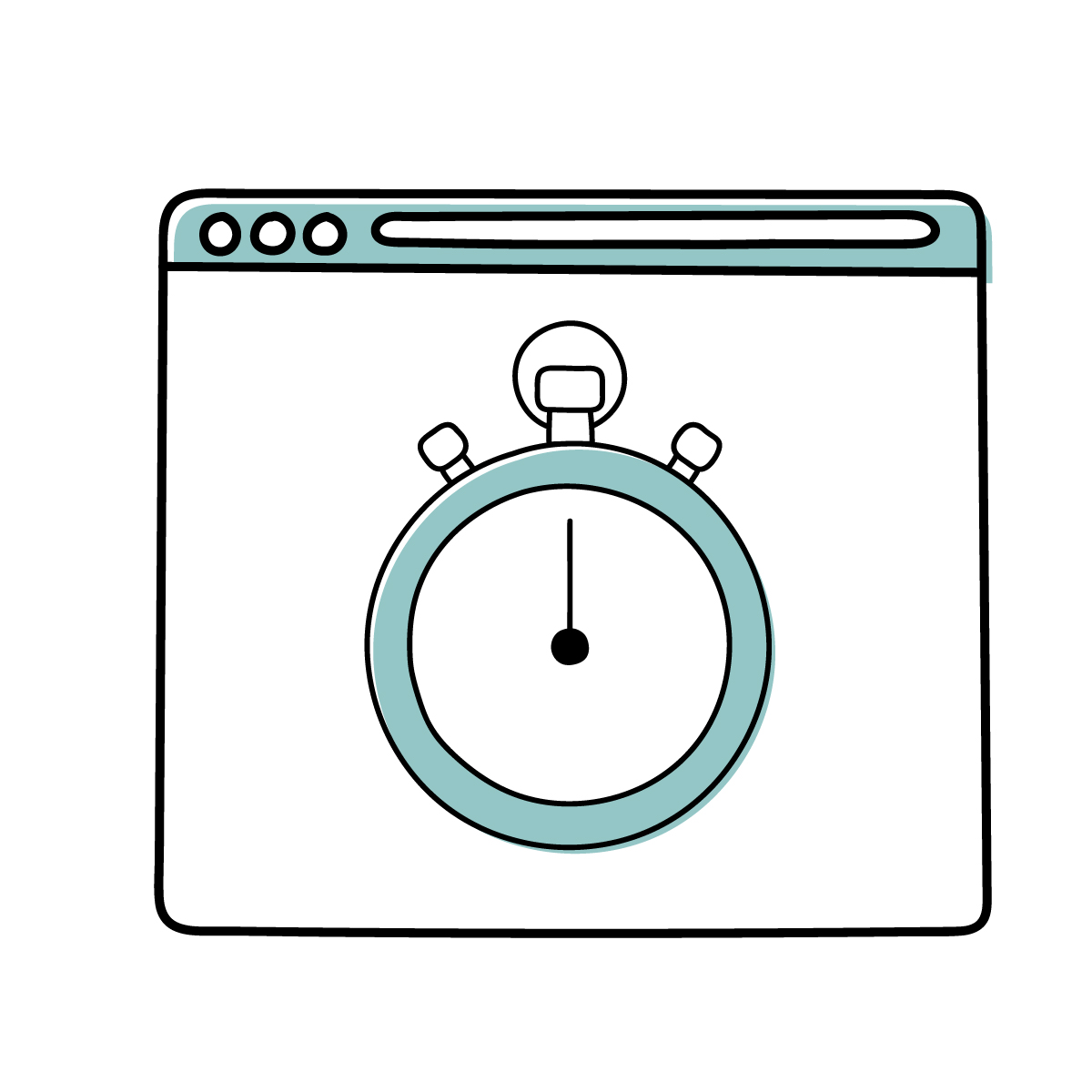 表示速度のイラスト