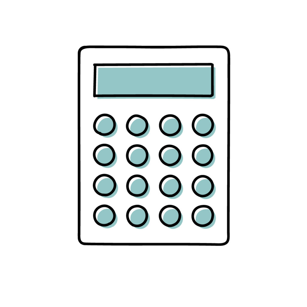 電卓のイラスト