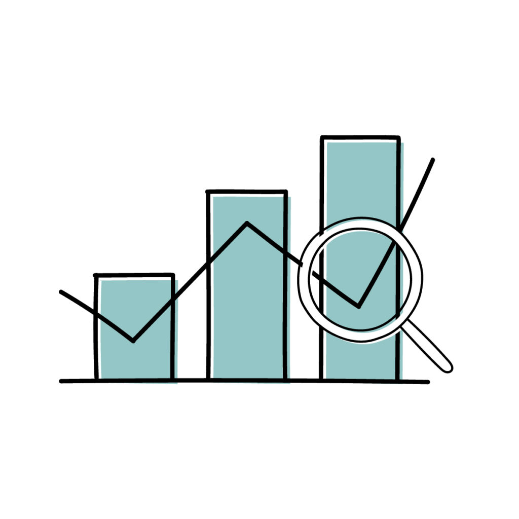 データ分析のイラスト