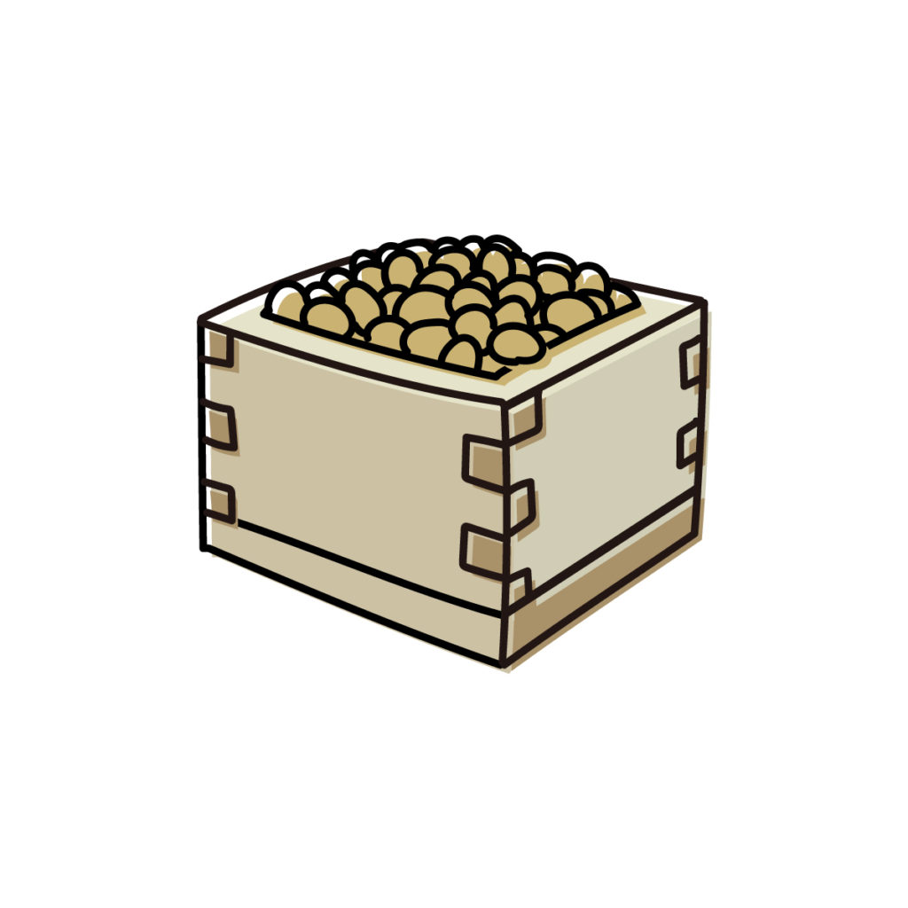 節分の豆のイラスト